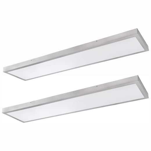 Flat Panel Ceiling Light, Integrated LED, 12 In. Wide X 48 In. Long, 2 Box