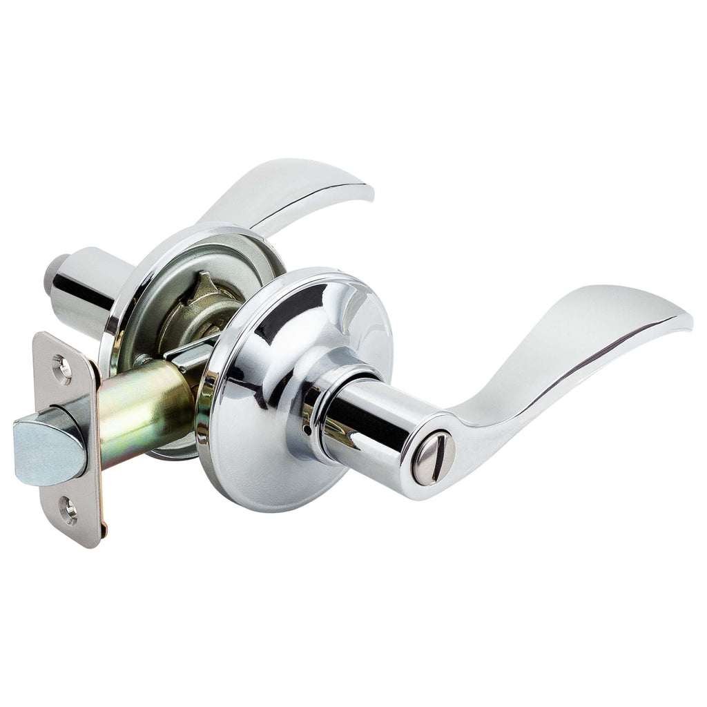 Silver, Curved Lever Style Interior Door Handles