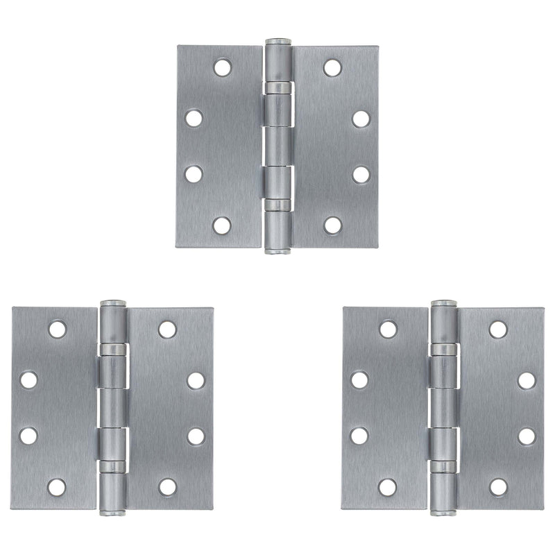 Commercial Door Hinges - Satin Chrome - Harney Hardware